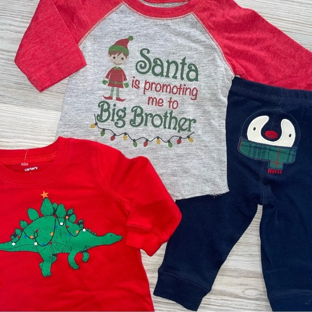 ⭐️6 Months Carters & brand Baby Boys 3 Pc. Outfit Bundle ⭐️